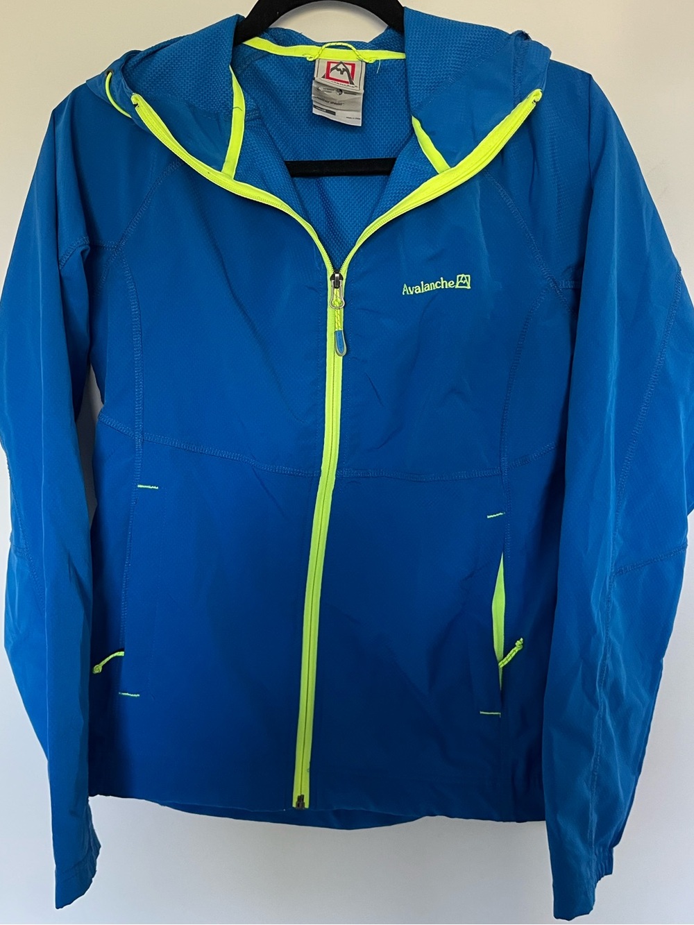 Women’s Avalanche Royal Blue Jacket with Neon Yellow Trim size Small